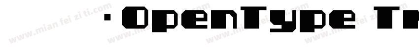 宋体常规OpenType TrueType字体字体转换